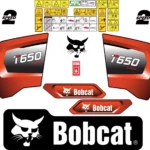 Aftermarket Bobcat T650 Decal Kit Skid Steer