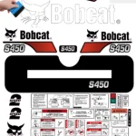 Aftermarket Bobcat S450 Decal Kit Skid Steer