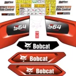 Aftermarket Bobcat S64 Decal Kit Skid Steer