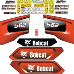 Aftermarket Bobcat S62 Decal Kit Skid Steer