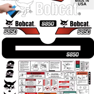 Aftermarket Bobcat S850 Decal Kit Skid Steer