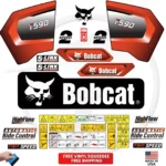 Fits Bobcat T590 Decal Kit Skid Steer Stickers