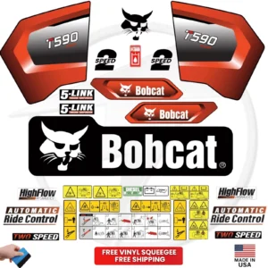 Fits Bobcat T590 Decal Kit Skid Steer Stickers