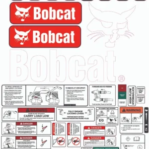 Aftermarket Bobcat S300 Decal Kit Skid Steer