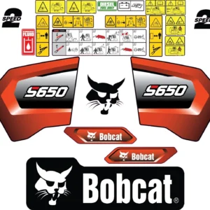 Aftermarket Bobcat S650 Decal Kit Skid Steer