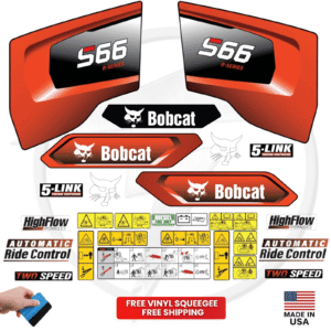 Fits Bobcat S66 Decal Kit Skid Steer Stickers