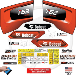 Fits Bobcat T62 Decal Kit Skid Steer Stickers