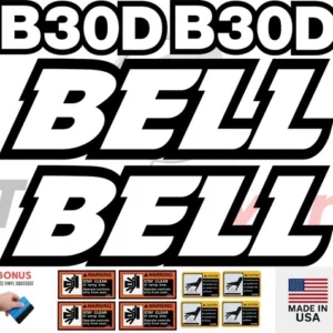 Fits Bell B30D Decal Kit Articulated Dump Truck