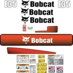 Fits Bobcat E35 Decal Kit MINI EXCAVATOR