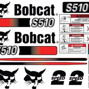 Fits Bobcat S510 Decal Kit Skid Steer