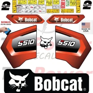 Fits Bobcat S510 Decal Kit Skid Steer