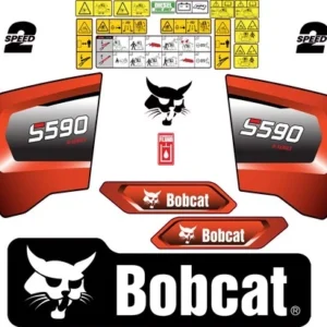 Fits Bobcat S590 Decal Kit Skid Steer