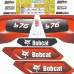 Fits Bobcat S76 Decal Kit Skid Steer