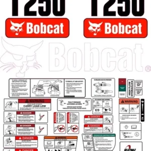 Fits Bobcat T250 Decal Kit Skid Steer