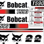 Fits Bobcat T590 Decal Kit Skid Steer