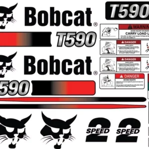 Fits Bobcat T590 Decal Kit Skid Steer