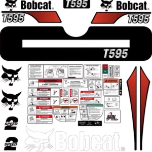 Fits Bobcat T595 Decal Kit Skid Steer
