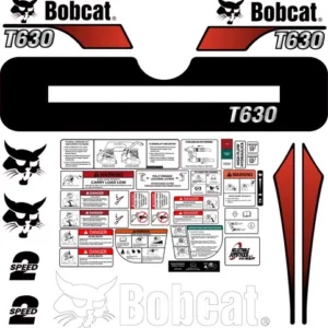 Fits Bobcat T630 Decal Kit Skid Steer