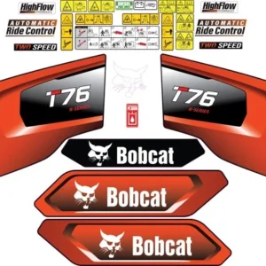 Fits Bobcat T76 Decal Kit Skid Steer