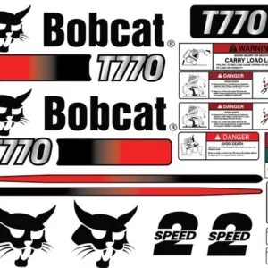 Fits Bobcat T770 Skid Steer Decal Kit