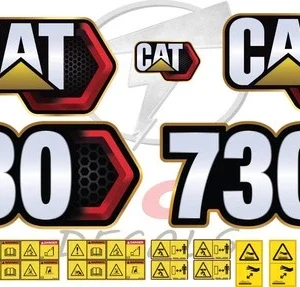 Fits CATERPILLAR 730 Decal Kit Articulated Dump Truck
