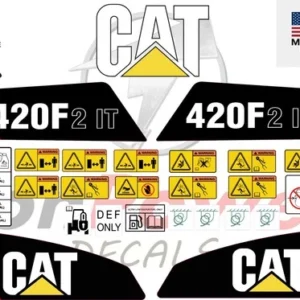 Fits Caterpillar 420F2 IT Backhoe Loader Decal Kit