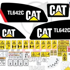 Fits Caterpillar TL642C Telescopic forklift Sticker and Decal Kit