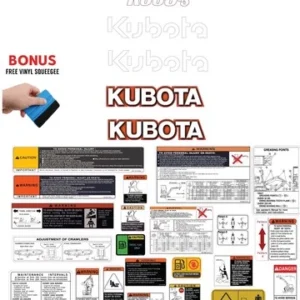 Fits KUBOTA K008-3 Decal Kit MINI EXCAVATOR