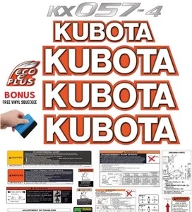 Fits KUBOTA KX057-4 Decal Kit MINI EXCAVATOR