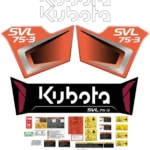 Fits KUBOTA SVL75-3 Decal Kit Skid Steer