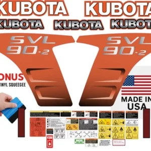 Fits KUBOTA SVL90-2 Decal Kit Skid Steer