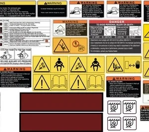 Fits Kubota Skid Steer Safety Decal Kit