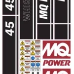Fits Multiquip Generator WhisperWatt Decals DCA 45 KVA Replacement Sticker Set