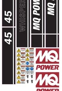 Fits Multiquip Generator WhisperWatt Decals DCA 45 KVA Replacement Sticker Set