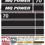 Fits Multiquip Generator WhisperWatt Decals DCA70 Replacement Sticker Set Tier4F