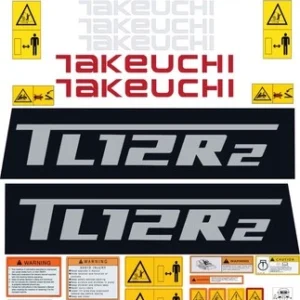 Fits Takeuchi TL12R2 Decal Kit Skid Steer