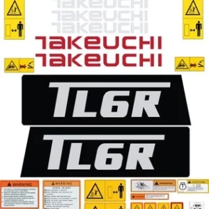 Fits Takeuchi TL6R Decal Kit Skid Steer