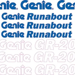 Genie GR-20 Runabout Decal Kit