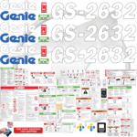 Fits Genie GS-2632 Decal Kit Scissor Lift Stickers