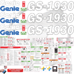 Fits Genie GS-1930 Decal Kit Scissor Lift Stickers