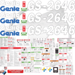 Fits Genie GS-2646 Decal Kit Scissor Lift Stickers