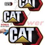 caterpillar 323 Decal Kit Mini Excavator