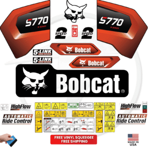 Fits Bobcat S770 Decal Kit Skid Steer Stickers