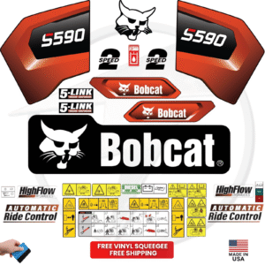 Fits Bobcat S590 Decal Kit Skid Steer Stickers