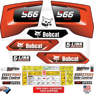 Fits Bobcat S66 Decal Kit Skid Steer Stickers