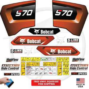 Fits Bobcat S70 Decal Kit Skid Steer Stickers