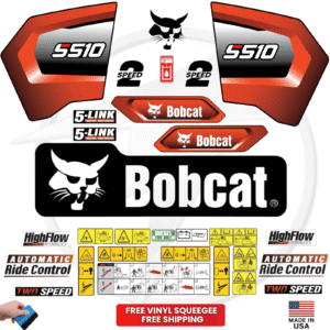 Fits Bobcat S510 Decal Kit Skid Steer Stickers