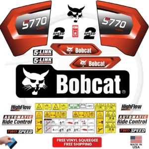 Fits Bobcat S770 Decal Kit Skid Steer Stickers