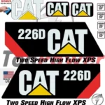 Fits Caterpillar 226D Skid Steer Decal Kit