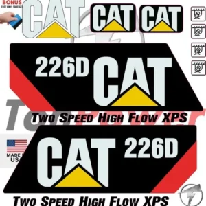 Fits Caterpillar 226D Skid Steer Decal Kit